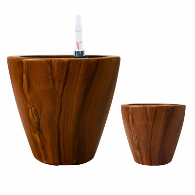 Pot à fleurs en plastique pour l'intérieur et l'extérieur