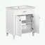 meuble-lavabo avec lavabo en céramique, porte à fermeture douce et tablettes réglables-738552165