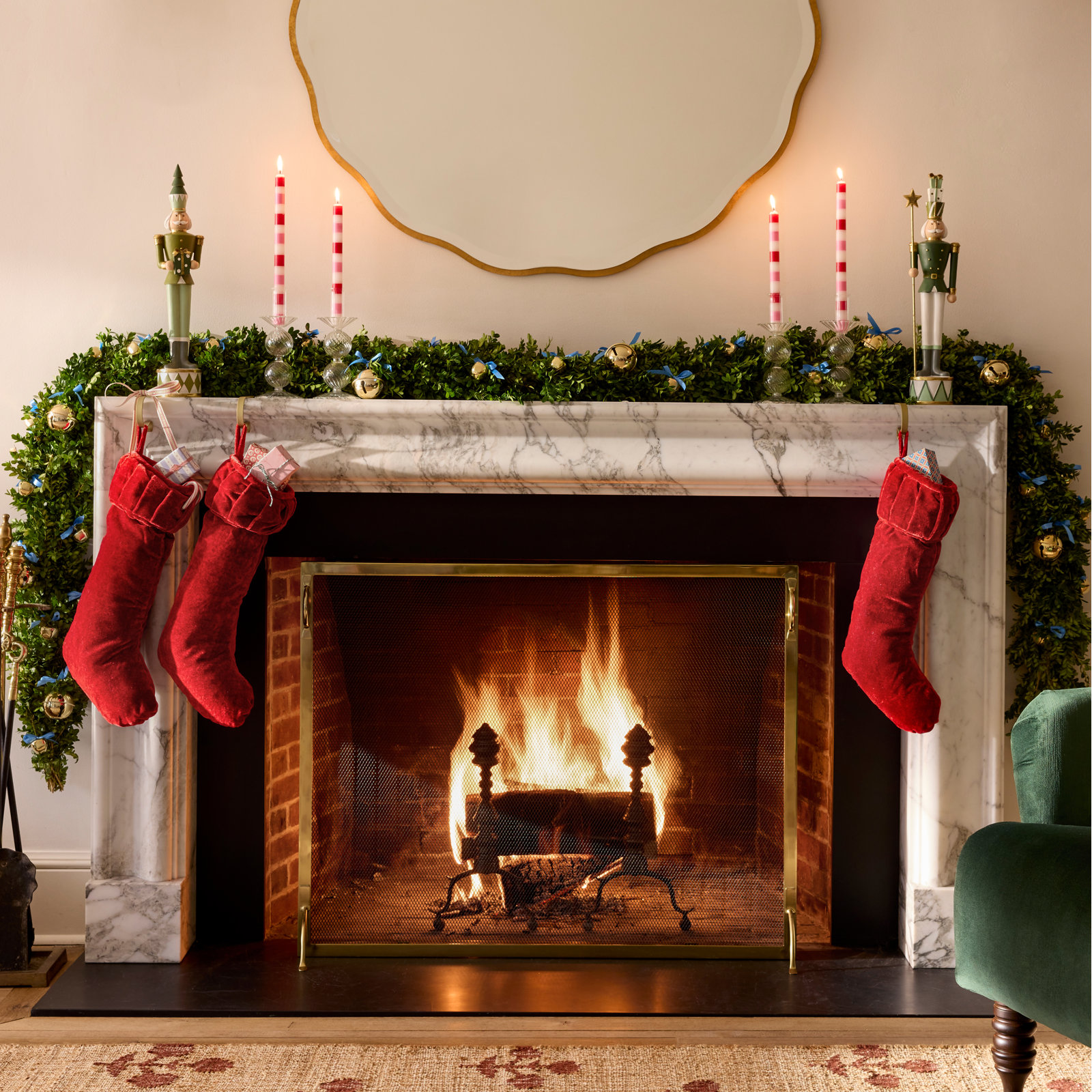 Plush Stocking, Red