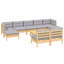 Ensemble de salon de jardin 100% polyester Vidaxl-1865056793-1865056792
