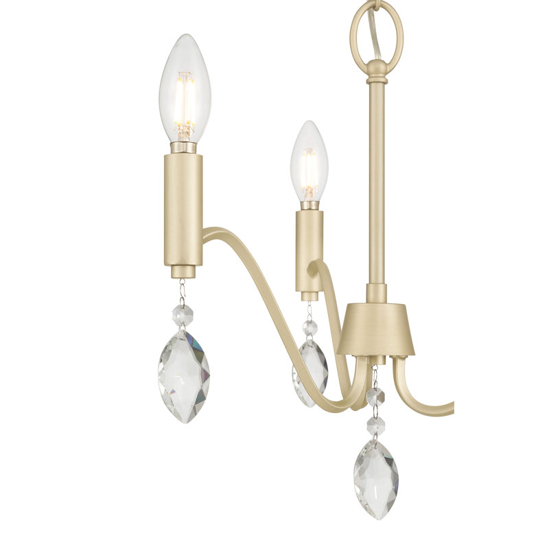 Lustre 3 lumières de 17,25 po Aureline, 3 lumières