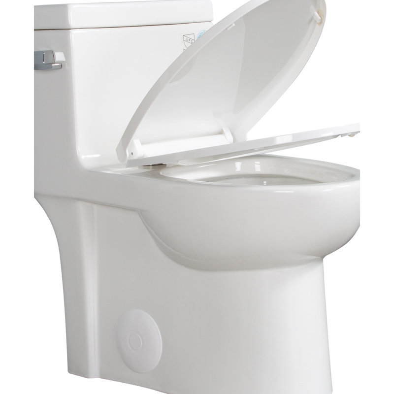 Plastic Toilet Tank Lid - White Bathroom Renovation Piece Quick Install Enhancement Simple