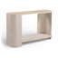 Console Calabria en marbre beige et bois de chêne crème-123628532