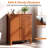 Bathroom Cabinet Brown With Double-Door