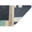 Tapis noir et multicolore de haute qualité noué à la main-80400802
