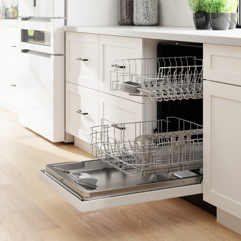 24" Recessed Handle 300 Series Dishwasher, White