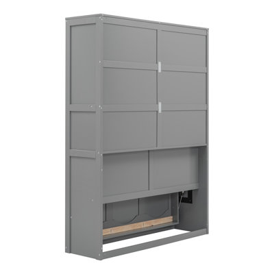 Modern Murphy Bed Wall Bed with Shelves