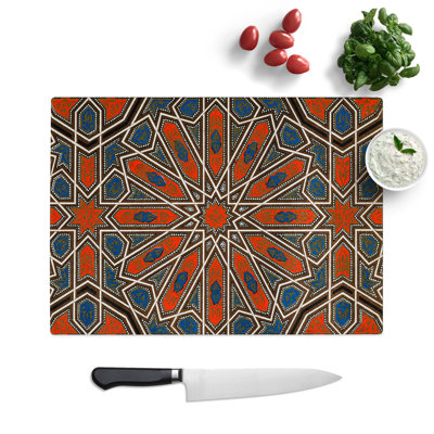 Tempered Glass Illustration Chopping Board