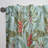 Tropical Foliage II - Mid-Century Modern Blackout Curtain Single Panel-1063329301