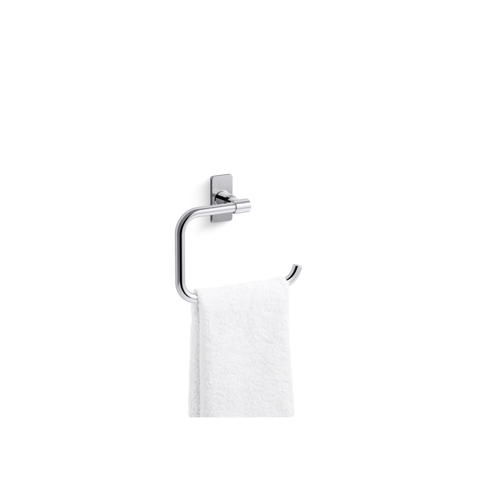 Castia by Studio McGee Towel Ring, Polished Chrome