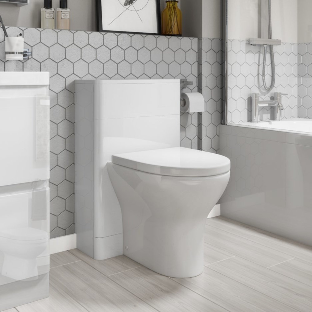50.2Cm W x 79.5Cm H x 26Cm D Back to Wall Toilet Unit