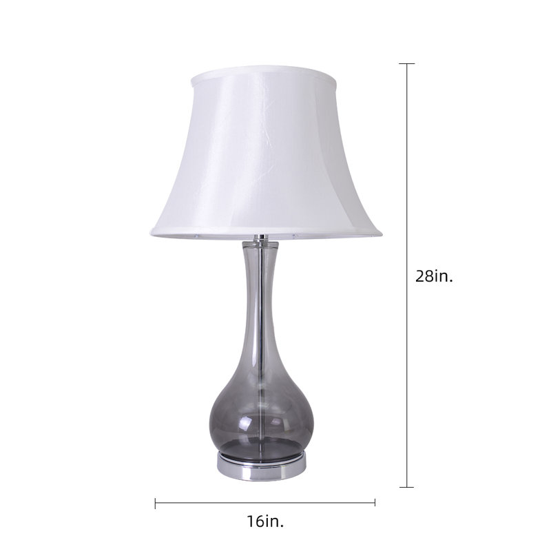  Ensemble de lampes de table 28 ", Dégradé gris fumé