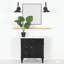 Meuble-lavabo avec lavabo, 2 tiroirs et tablette réglable-132519405-132519406