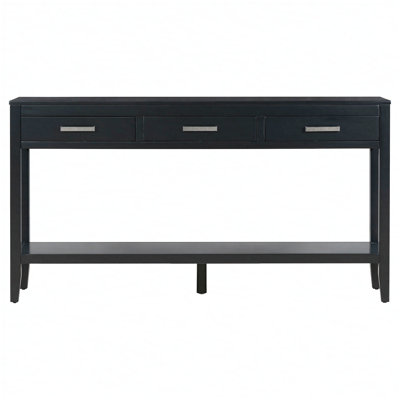 62.2'' Farmhouse Entryway Table With 3 Drawers