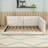 Upholstered Platform Bed with USB Ports-2096585647