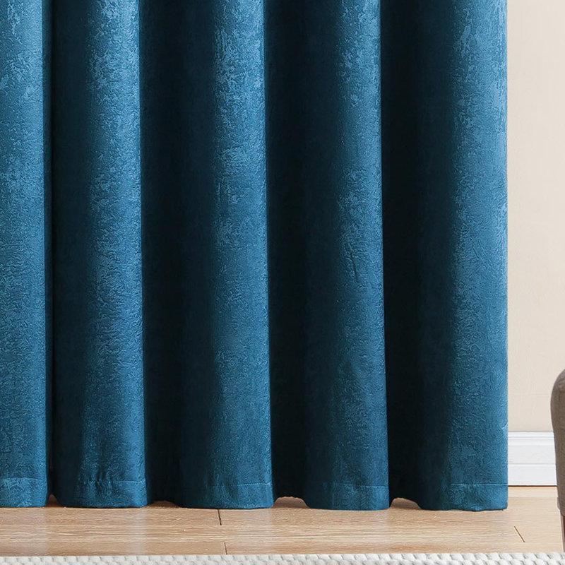 Rideau en polyester Thermopolis, Bleu sarcelle