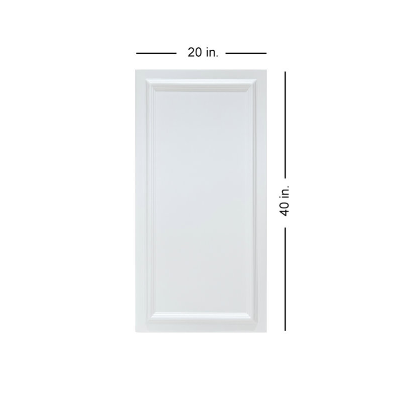 Framed Panel - 1.6 ft. x 3.2 ft. Foam Glue-up Ceiling Tile, Plain White