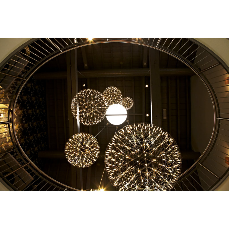 Raimond LED Chandelier,  16.9" H X 16.9" W X 16.9 D, 98.4"