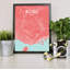 Kobe City Map - No Frame Print-1305501753