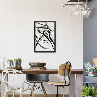 « black vagues », reproduction de peinture à l’aquarelle encadrée sur papier