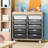 Metal Rolling Cart with Wheels，Rolling Storage Cart with 10 Large Drawers, Utility Cart with Wooden TableTop-114476410