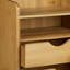 Sieds 4 Tier Bamboo Desktop Organiser With Drawers Mini Office Shelf Case Storage Box for Home