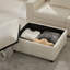 Canapé-lit modulaire coulissant 117 * 90 po avec panneau de table rabattable, lampe de lecture, ports de charge, repose-pieds de rangement, conception capitonnée, 6 coussins, combinaison surdimensionnée et libre, chenille, 2 couleurs-1656612029
