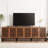 Modern Buffet 90 Inch, 3 In 1 Entertainment Centre Tv Console With Storage Cabinets And Metal Base-986575981