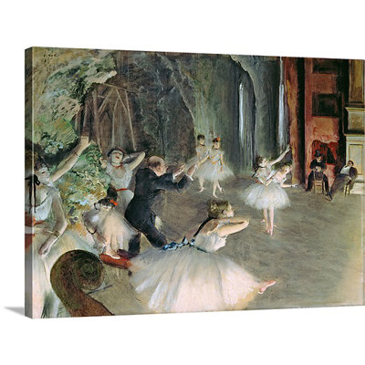 Edgar Degas " The Rehearsal Of The Ballet On Stage, C.1878 79 " by Edgar Degas