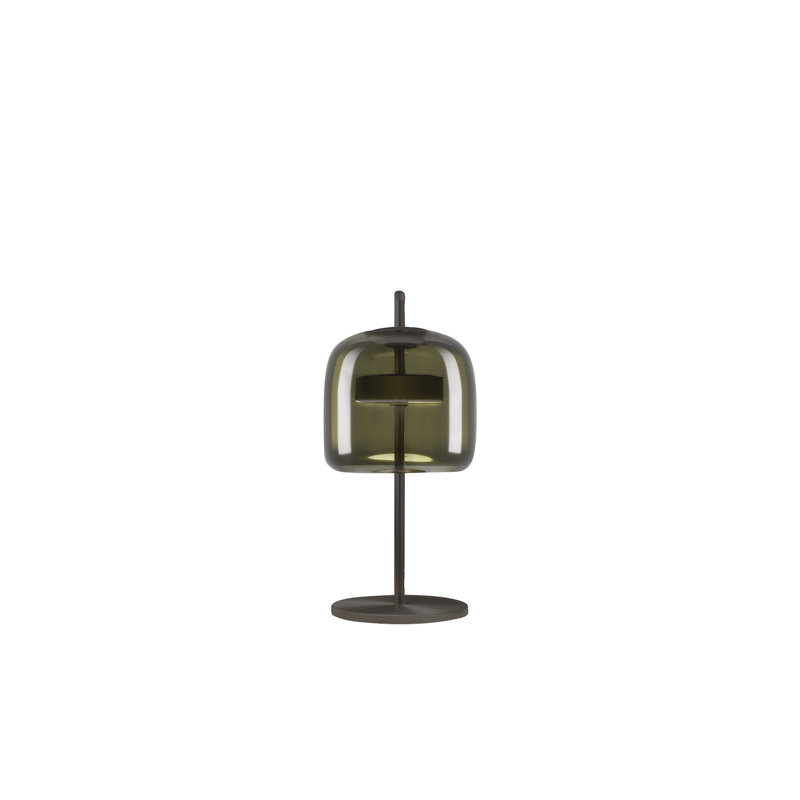 Jube LED Table Lamp, Old Green Transparent, Matte Black