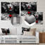 Décoration murale en métal «The Lady with the Red Ruby I - Fashion Woman»-87827902