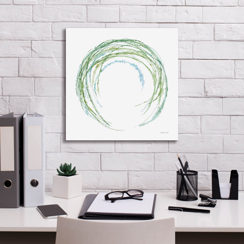 «Botanical Halo 2» par Danhui Nai, art mural sur toile, H 18 po x l 18 po