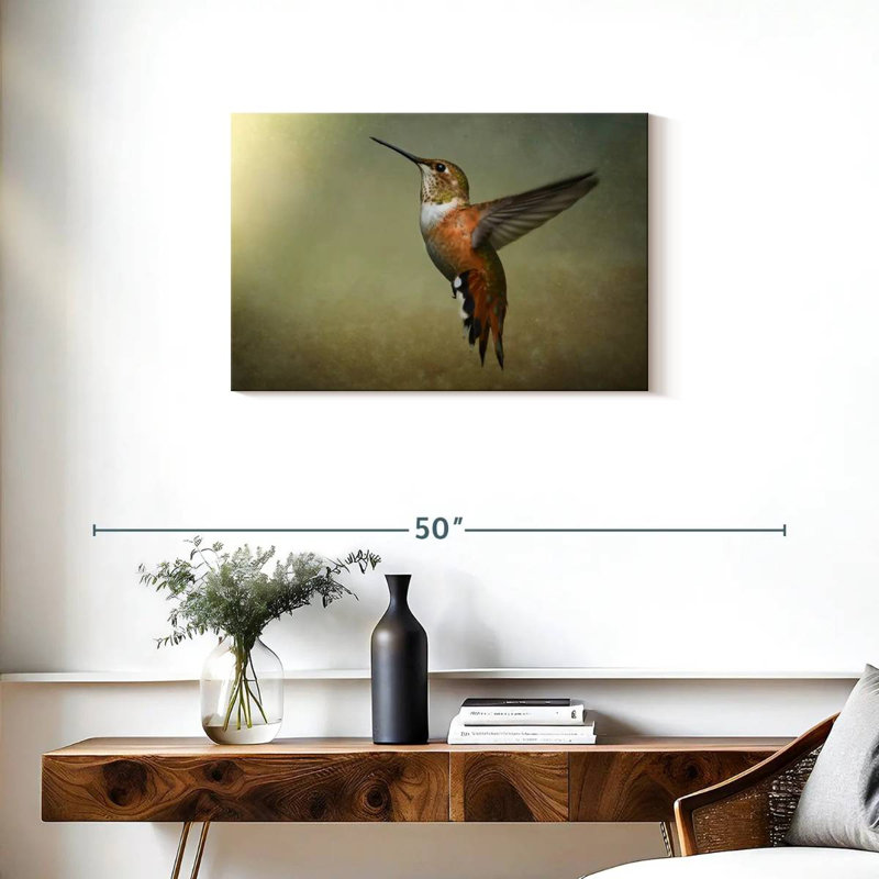 Colibri roux Brampt femelle, H 20 po x l 30 po