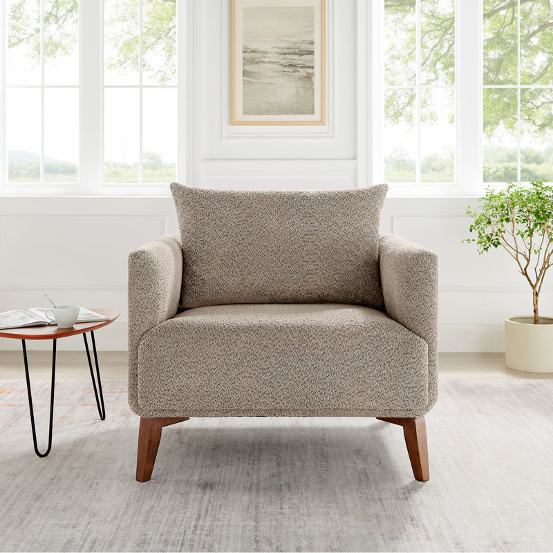 Chaise avec accoudoirs rembourrés 37 po, Chameau