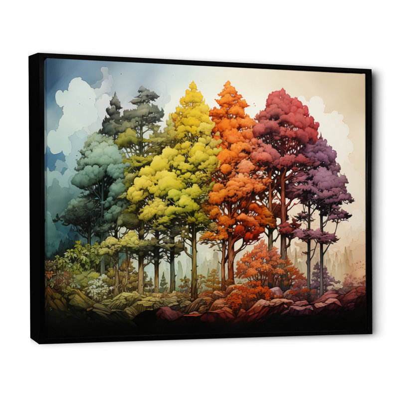 Sérénade de saison au séquoia - Décoration murale « Séquoia » 80, Noir, H 24 po x l 32 po x P 1 po