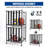Ball Storage Locker With Elastic Straps, Stackable Ball Cage For Garage Storage Garage Organizer