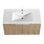 Meuble-lavabo à fixation flottante 36 po avec porte à fermeture en douceur et 2 portes Modern Design-622172651