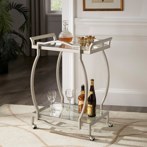 Silver Bar Carts You'll Love | Wayfair