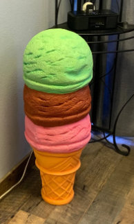 Folkestone Three Scoop Ice Cream Over Sized Statue
