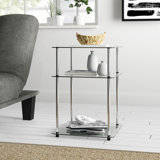 Beckett Glass Top End Table
