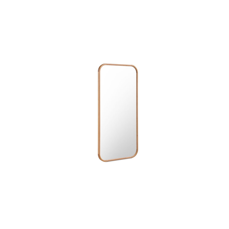 Kai Rectangle Floor Mirror, Oak Wood