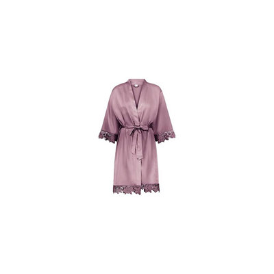 Satin Sateen Women Above Knee Bathrobe