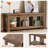 62.99-Inch Solid Wood Console Table, Farmhouse Sofa Table With Storage For Entryway, Living Room-126594158