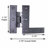 H-L Cabinet Wrought Iron Surface Mount Hinge