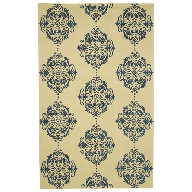 Daijah Hand Hooked Wool Pile Geometric Rug