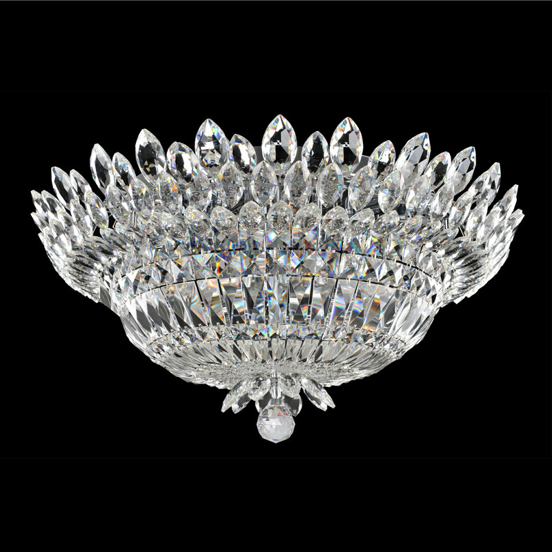 Plafonnier encastré transparent / chromé 9 LT Belluno