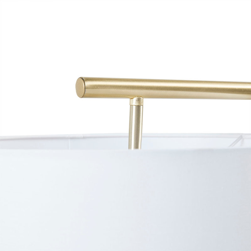 Lampe sur pied angulaire en métal