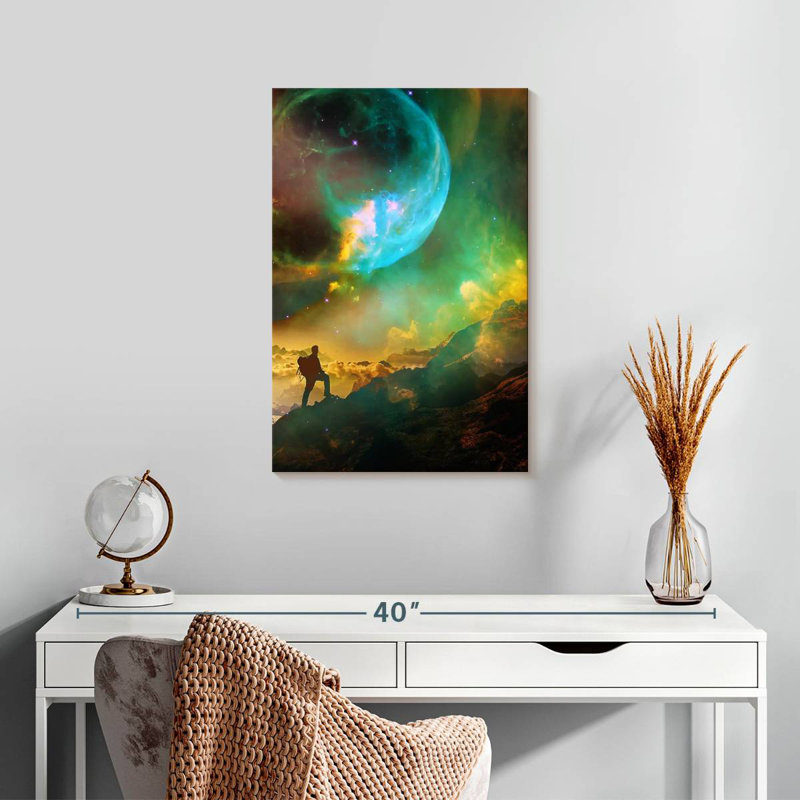 Senne Vibrant Space Hiker, 24" H x 16" W