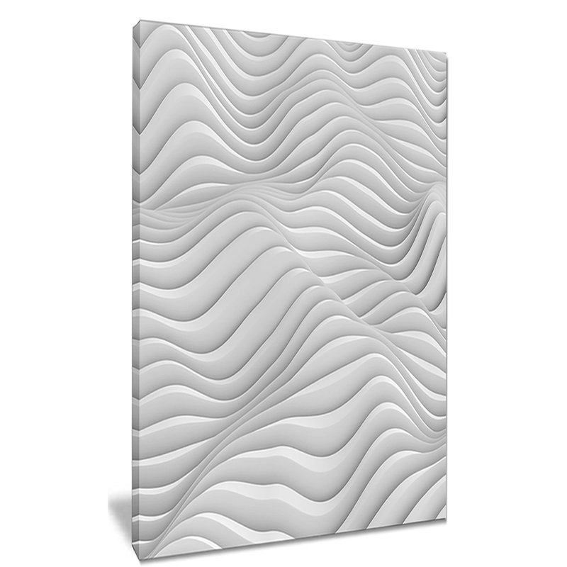 «Fractal Rippled White Waves», impression sur toile tendue, H 32 po x l 16 po x P 1 po