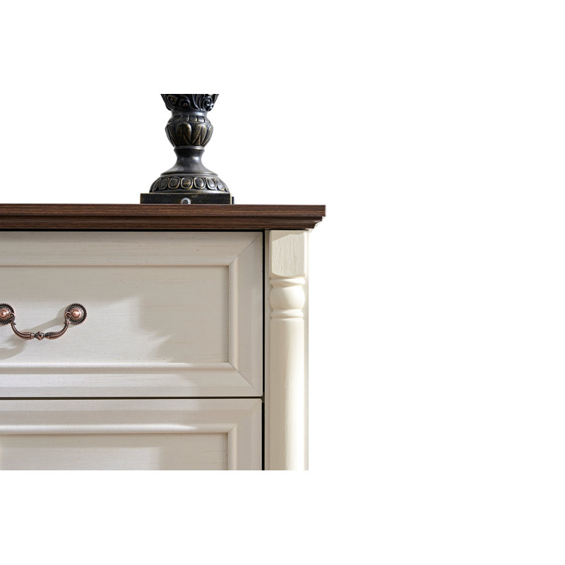 Commode 8 tiroirs en bois rustique pour le rangement de la chambre et du salon | Idée de cadeau